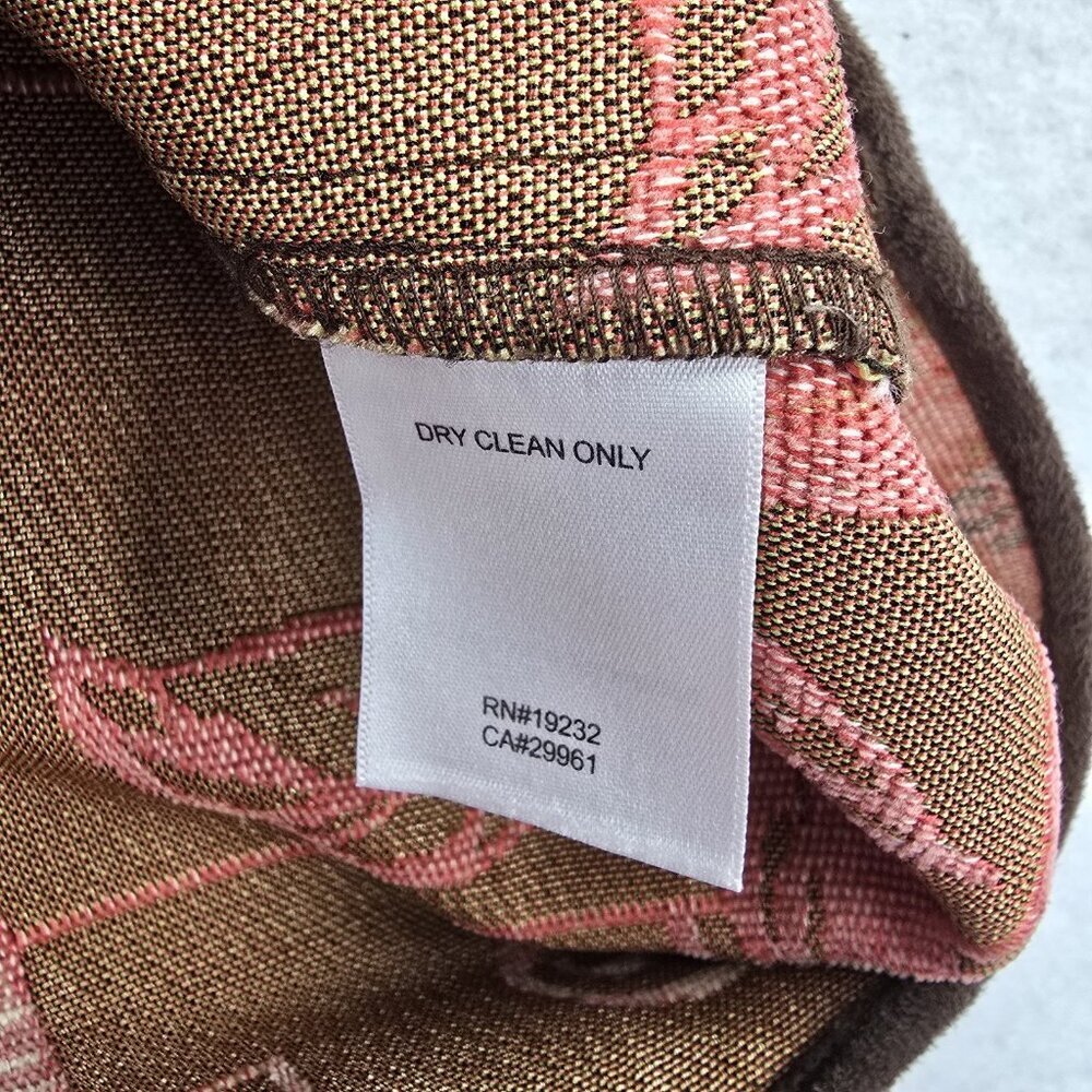Alfred Dunner Tapestry Vest 12P Fall Leaves Full Zip Autumn Artsy Ombre Western - Picture 4 of 6
